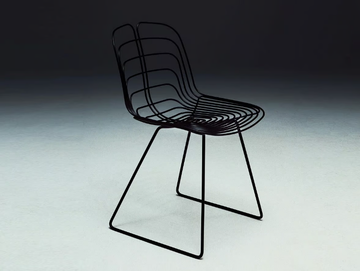 WIRED - Sled base steel chair by La Manufacture - view 2